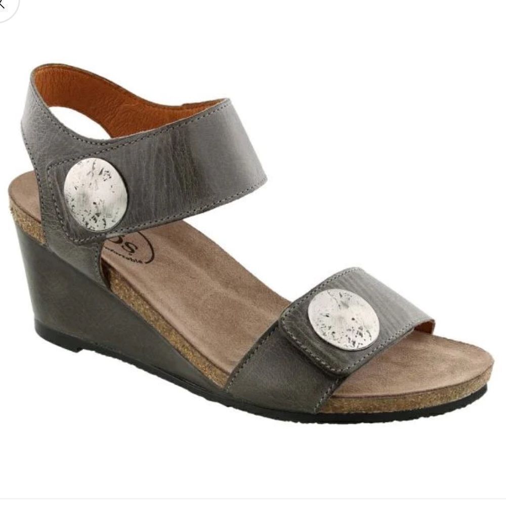 Taos Carousel 2 Women’s Wedge Sandal Graphite Size 10/10.5